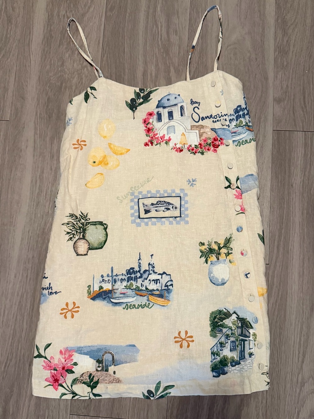 A&F Julia Slip Linen Blended Romper